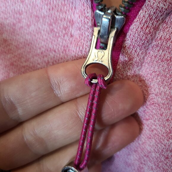Lululemon On the Daily Hoodie Size 6 Womens Pink Sweatshirt Full Zip Funnel Neck - Picture 4 of 11